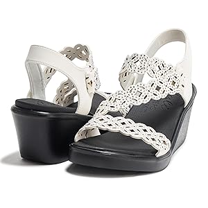 Amazon | Skechers レディース Rumble on-Sassier DayZ ウェッジ